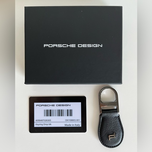 Porsche Design Keyring Drop black leather - Picture 4 of 5